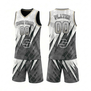 Ensemble de maillot et short de basket-ball pour adultes entièrement personnalisé, design personnalisé, respirant, uniforme de basket-ball haute performance - Product Image 6