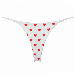 กางเกงในจีสตริงผู้หญิงขายดี ผลิตตามสั่ง ผ้าโพลีเอสเตอร์/คอตตอน เซ็กซี่ เอวกลาง ทรงทีแบ็ค บิกินี่ ระบายอากาศได้ดี เป็นมิตรกับสิ่งแวดล้อม - Product Image 2