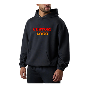 Sweat à capuche personnalisé pour homme, 420 GSM, 100% coton, style hip-hop, super streetwear, effet poudré - Product Image 1