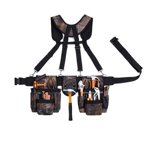 <b>Tool</b> <b>Belt</b> With Shoulder Straps Camouflage Design Multiple Pockets For <b>Tools</b> And Equipment Storage Workwear Accessory 2026 - Product Image 2