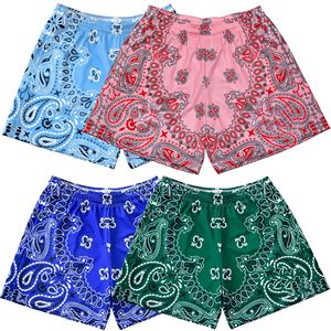 Shorts en maille pour hommes imprimés sur mesure, vente en gros, 5 pouces, sublimation personnalisée, motif cachemire, avec poches - Product Image 2