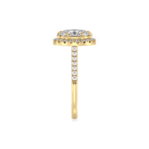 แหวนหมั้นเพชรโมอิสซาไนต์ทรงรัศมี REYES Luxury Design เงินแท้ 925 สำหรับผู้หญิง ของขวัญแต่งงานสุดหรู เครื่องประดับชั้นดี - Product Image 5