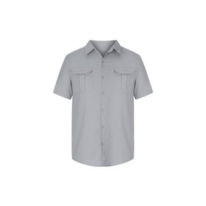 Personaliza tu Propia Marca de Ropa de Pesca: Camisa de Pesca de Manga Corta con Botones, de Punto Premium, Protección Solar UPF 50+, Secado Rápido, con Estampado por Sublimación - Product Image 1