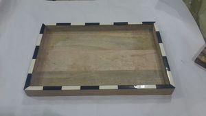 Irregular Wooden Serving Tray Handmade Minimalist Design Acacia Wood Artisan Crafted <b>Plate</b> For Party Dessert Presentation - Product Image 4