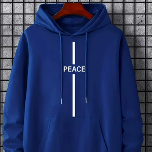 Men's Long Sleeve Thermal Pullover Winter Hoodie Zipper-Up Sweatshirt Washed Design Hooded 100% Cotton Fleece <b>Waterproof</b> Zipper - Product Image 1