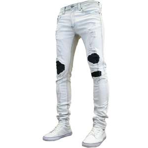 Jeans Ajustados Rasgados Personalizados para Hombre, Talla Grande, Moda Urbana, Jeans de Primera Calidad en Tela Vaquera - Product Image 3