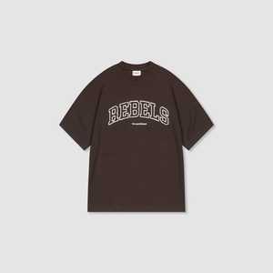 เสื้อยืดโอเวอร์ไซส์ แขนเสื้อแบบแร็กแลน ตัดต่อสี ตัวอักษรด้านหน้า  ตะเข็บแบบพิเศษ ไหล่ตก สไตล์สตรีทแวร์ รับผลิตตามแบบ OEM ODM ขายส่ง น้ำหนัก 320 กรัม พิมพ์ลายดิจิตอล - Product Image 1
