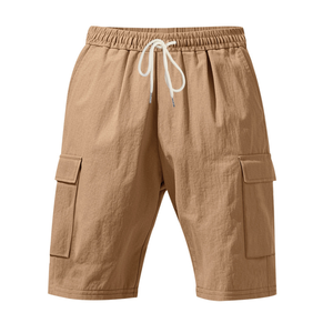 Shorts cargo pour hommes de qualité supérieure, prix OEM abordable, 100% polyester, séchage rapide, fermeture à cordon, personnalisables, pour le travail et le sport, vente en gros OEM - Product Image 1