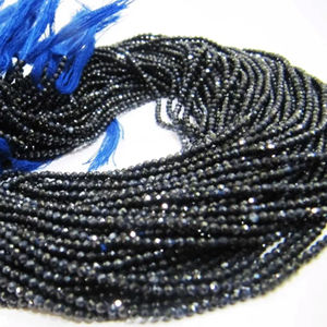 Cuentas facetadas de zafiro azul natural sin tratar de 2 mm, se venden por hebra de 13 pulgadas - Product Image 4