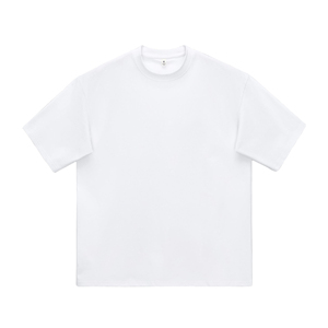 Men's <b>White</b> Cotton Crewneck T-Shirt Short Sleeve Regular Fit Casual Solid Color Jersey Knit Blank Design <b>Tee</b> - Product Image 1