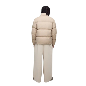 Customized Cropped Puffer Jacket for Streetwear Brand 300gsm Heavyweight Warmth Quilted Padded Bubble Jacket Bulk Supplier - Product Image 3