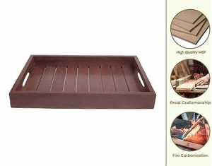 Premium Solid Wood Serving Tray Custom Logo Wooden Platter for Home and Restaurant At Affordable Price - Product Image 4