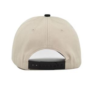 Unisex Cotton Breathable Baseball Cap Beige <b>Black</b> Brim Adjustable Four Seasons Outdoor Casual Adult - Product Image 3