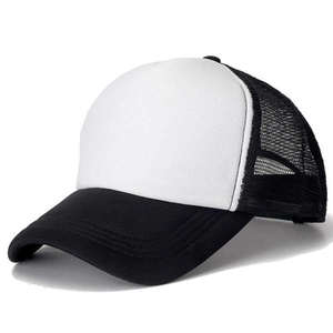 Gorra Trucker de Malla Blanca y Azul, 6 Paneles, Ajustable, Transpirable, Unisex, Casual, para Primavera/Verano, Talla Adulto - Product Image 4