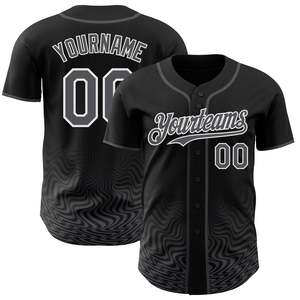Camiseta de Béisbol con Precio de Fábrica, Tejido de Malla Transpirable, Impresión Personalizada, Ropa Deportiva - Product Image 1