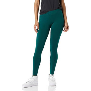 High Waist Solid Color Yoga <b>Leggings</b> Women Full Length Seamless Four-Way Stretch Elastic Waist Pants <b>Pink</b> - Product Image 6