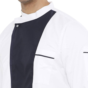 High Quality OEM Long Sleeve <b>Chef</b> Coats Hotel Restaurant Work Wear Uniform Cooking <b>Chef</b> Jacket Kitchen Plain <b>Chef</b> Coat Uniform - Product Image 6