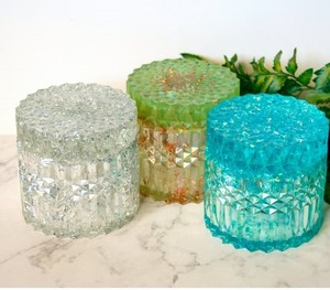 Tarro de resina para adornos, tarro de resina para joyas, tarro de resina personalizado, tarro de resina para regalos, tarro de resina plateado, tarro de resina dorado - Product Image 1