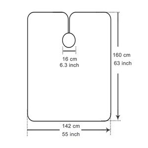 Capa Profesional para Cortar el Cabello con Cierre Ajustable a Presión, Capa de Barbería Sublimada, Impermeable, para Peluquería - Product Image 6