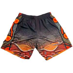 Custom Made Men's <b>Football</b> Shorts Digital Printing Satin Fabric Quick Dry Eco-Friendly Drawstring Closure Front Logo Position - Product Image 2