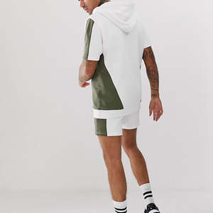 Ensemble de survêtement personnalisé en nylon et polyester, short et veste coupe-vent, deux pièces, pour homme, été - Product Image 2