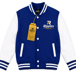 Veste de sport pour enfants inspirée du style universitaire, avec un confort doux, une finition élégante et une durabilité au quotidien pour les jeunes explorateurs. Service OEM ODM. - Product Image 4