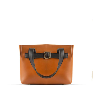 Bolso Tote de Cuero Genuino Color Bronceado para Mujer, con Cierre de Hebilla y Dos Asas, Estilo Clásico para Uso Diario, para 2026 - Product Image 6