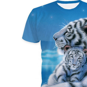 Camisetas Impresas en 3D de Primera Calidad al Por Mayor para Hombre, Nuevo Diseño de Última Moda, Transpirables, Venta Caliente de Fábrica, Hechas de Tela de Punto - Product Image 3