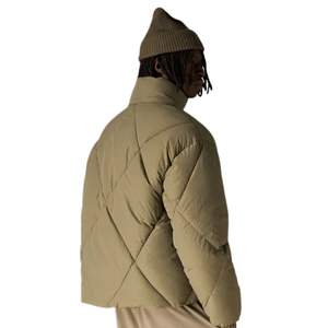Veste matelassée en diamant pour homme, manteau chaud et isolé avec capuche, vêtements d'extérieur d'hiver pour homme, veste élégante à fermeture éclair - Product Image 6