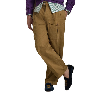 Pantalones plisados para hombre, corte relajado personalizado, pantalones casuales vintage, pantalones chinos elegantes y casuales, OEM Premium para uso diario. - Product Image 6