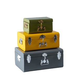 Caja de Almacenamiento de Ropa de Metal, Diseño Europeo, Duradera y Sostenible, Estilo Vintage, para Dormitorio o Sala de Estar, Marca Unicorn Handicrafts - Product Image 2