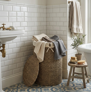 Paniers à linge multifonctionnels en fibres végétales non tissées Lavihex Co LV2125L, écologiques, de haute qualité, pour la décoration de la maison, best-sellers - Product Image 1