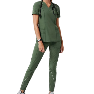 Handwashing Woven Eco-Friendly <b>Clothes</b> Laboratory <b>Scrub</b> Suit Beauty Salon Maternity Center Dental Doctor Nurse Workwear Nursing - Product Image 1