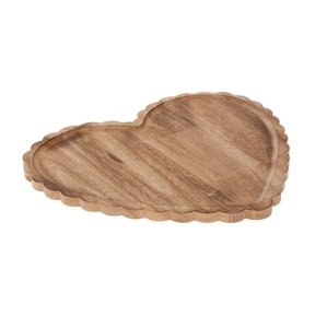 Plateau de service en bois naturel, plateau décoratif pour fruits, collations, desserts, apéritifs, essentiels pour la cuisine et la décoration de la maison - Product Image 6