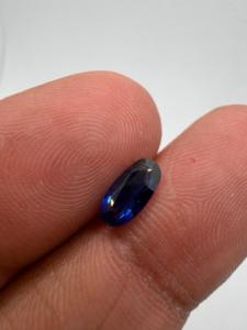 Zafiro Azul Real Natural AAA, Gema Preciosa Suelta, Corte Ovalado Largo, 1.05 Quilates, 9X4X2MM, Color Ceilán, para Joyería - Product Image 5