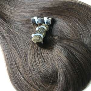 Extensions de cheveux humains naturels droits et ondulés de couleur brune d'un donneur unique du Vietnam Modèle de cheveux indiens bruts en vente! - Product Image 4