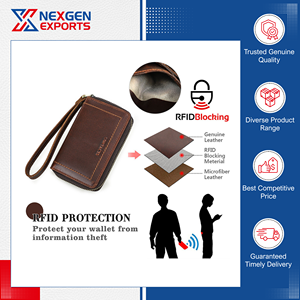 Vintage PU Leather Car Key <b>Holder</b> with <b>Wallet</b> Card Slots RFID Blocking Zipper Closure Letter Pattern Low Cost - Product Image 5