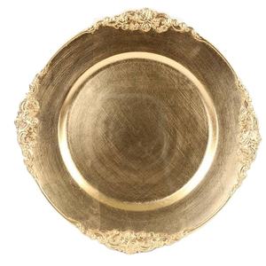 Assiette décorative pour fête de mariage Vaisselle pour événement de mariage Assiette arrondie pour service de nourriture Assiette chargeur design - Product Image 6