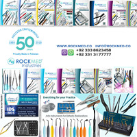 Cassette professionnelle pour instruments dentaires, pour 5 instruments, en silicone mat, en acier inoxydable, réutilisable, antibactérienne, autoclavable