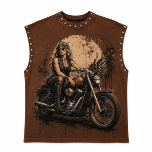 เสื้อกล้ามทรงโอเวอร์ไซส์แบบวินเทจ ผ้าฝ้าย 100% นุ่ม ระบายอากาศได้ดี รุ่นใหม่ สำหรับทุกเพศ - Product Image 1