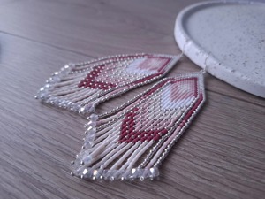 <b>Flexible</b> Order <b>Beaded</b> Earrings Custom Quantities <b>Beaded</b> Earrings Solid Color <b>Beaded</b> Earrings Custom Factory Wholesale Use <b>Beaded</b> - Product Image 2