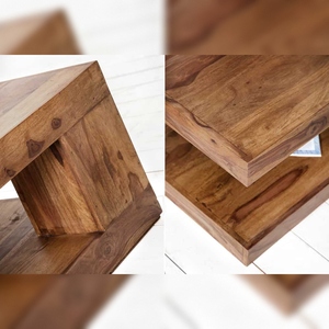 Mesa de Centro Moderna y Contemporánea de Madera Vandana de 90 cm con Estante, Acabado de Madera Ecológico y Duradero para Sala de Estar - Product Image 4
