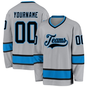 Maillot de hockey 3D personnalisé de Noël, rouge, vert-vertébré, blanc, avec col lacé, motif Père Noël, qualité supérieure, vente en gros, directement de l'industrie, le plus vendu - Product Image 3