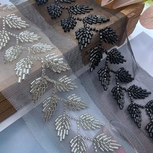 Floral Embroidered <b>Kitchen</b> <b>Mat</b> With Sequin Details Non-Slip Rubber Backing Glam Style Rectangle Polyester - Product Image 2