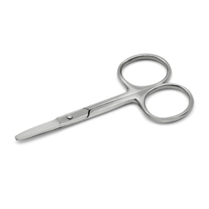 Ciseaux à ongles en acier inoxydable argenté de haute qualité, lames droites et aiguisées, coupe-cuticules professionnel pour manucure et pédicure - Product Image 1