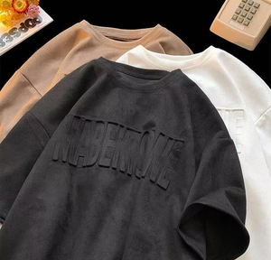 Camiseta Casual Unisex de Manga Corta para Hombre, Personalizada, de Alta Calidad, 100% Algodón, Transpirable, Ecológica, con Hombros Caídos y Estampado 3D en Relieve - Product Image 2