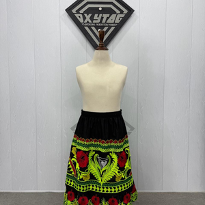 Custom Traditional Embroidered <b>Skirt</b> Ethnic High Waist Floral Maxi <b>Skirt</b> Ribbon Trim Pacific Islander Cultural Dance <b>Skirts</b> Sale - Product Image 1
