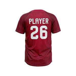 เสื้อเบสบอลผู้ชายสั่งทำขายส่ง ผ้าโพลีเอสเตอร์ 100% ปักลาย แห้งเร็ว พร้อมสกรีนลาย - Product Image 6
