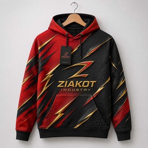 Custom Fleece Hoodie Wholesale Heavyweight Pullover Sweatshirt Custom Logo Hoodies ZIAKOT INDUSTRY Pakistan Manufacturer - Product Image 5