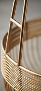 Gold Metal <b>Wire</b> Fruit Storage Basket with Banana <b>Hanger</b> Hook Open Bowl Kitchen Countertop Vegetable Organizer - Product Image 3